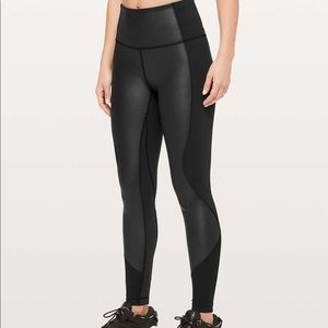 Lululemon wunder under shine leggings
